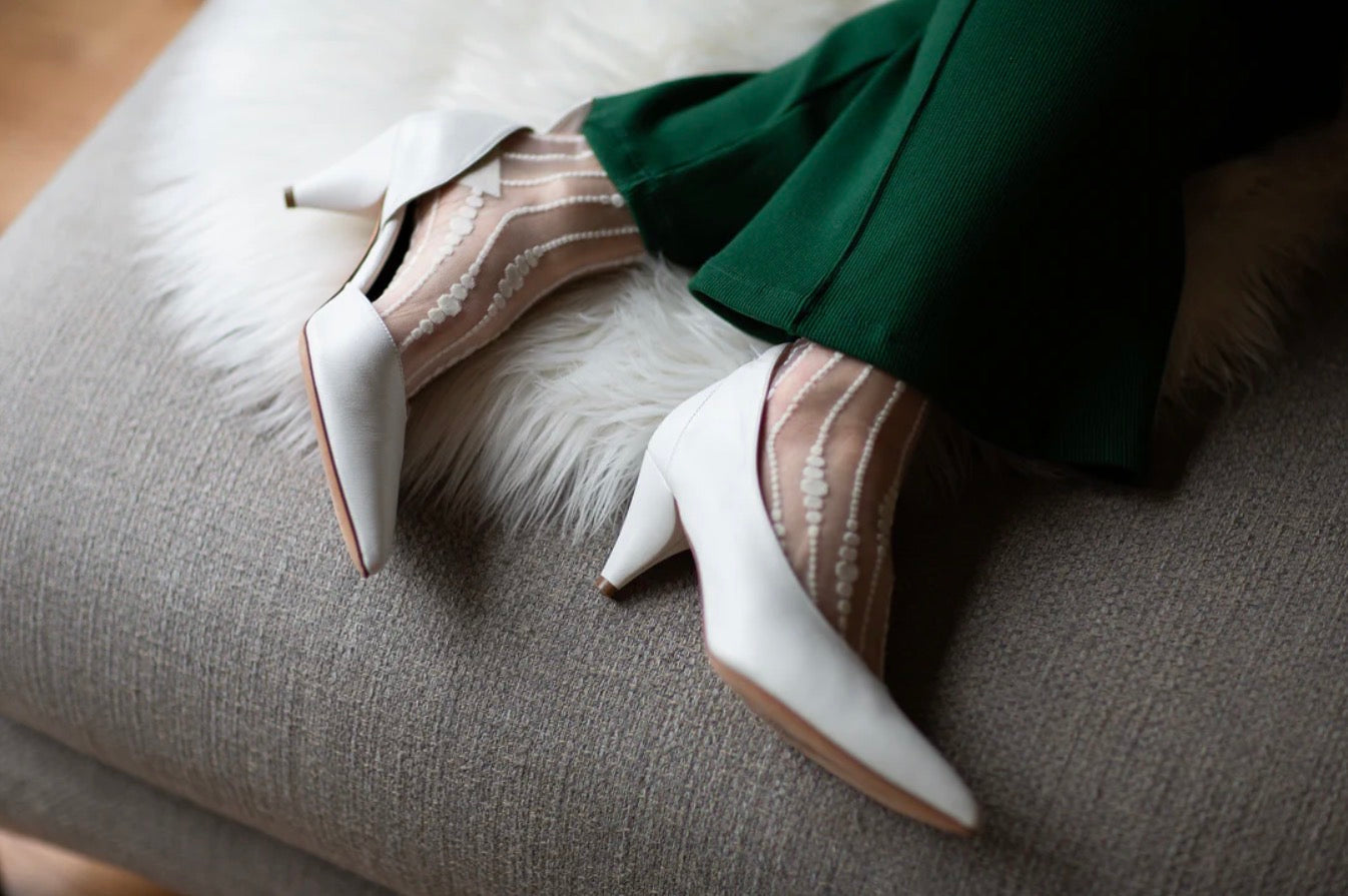Unified - Sheer Bubble Socks - Ivory