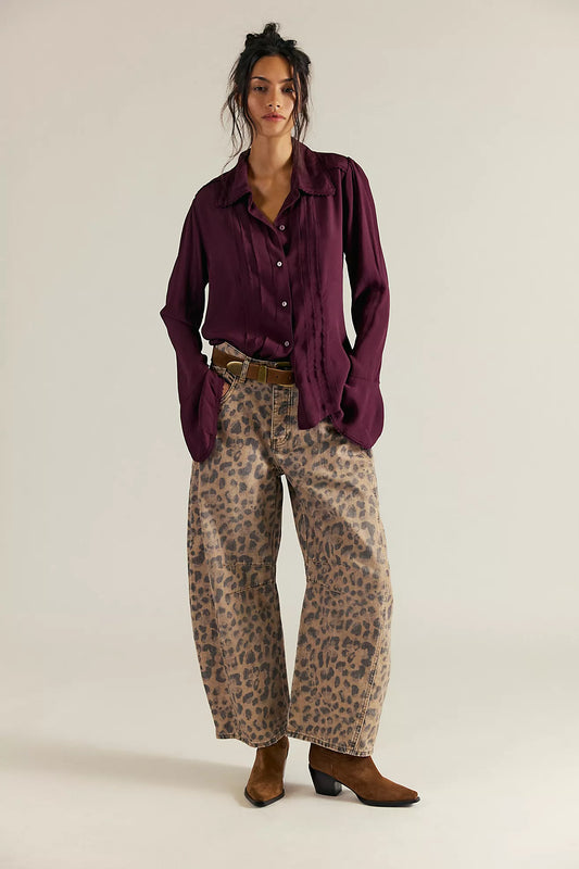 Free People - Melrose Top - Chocolate Grape