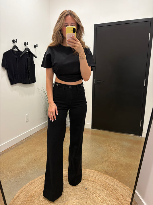 Rag & Bone - Skylar High-Rise Trouser Jean - Black