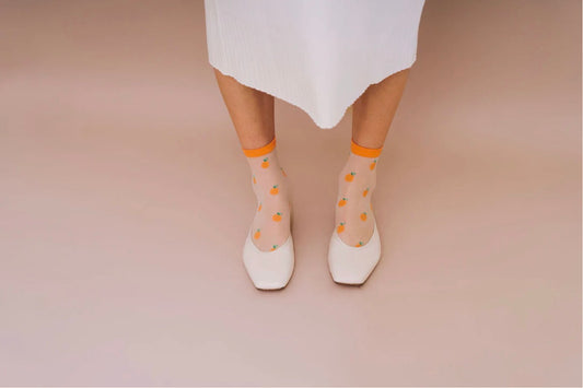 Unified - Sheer Fruit Socks - Clementine