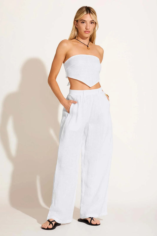 Vitamin A Swim - Joni Scarf Top - White
