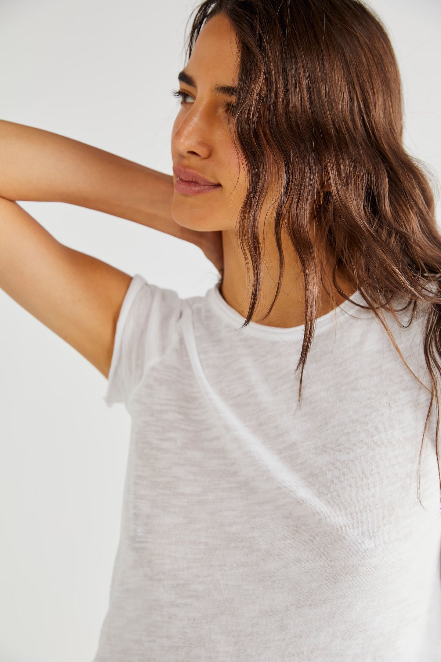 Free People - Be My Baby Tee - White