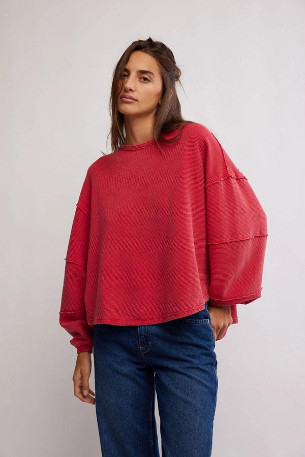 Free People - Total Eclipse Tee - Strawberry