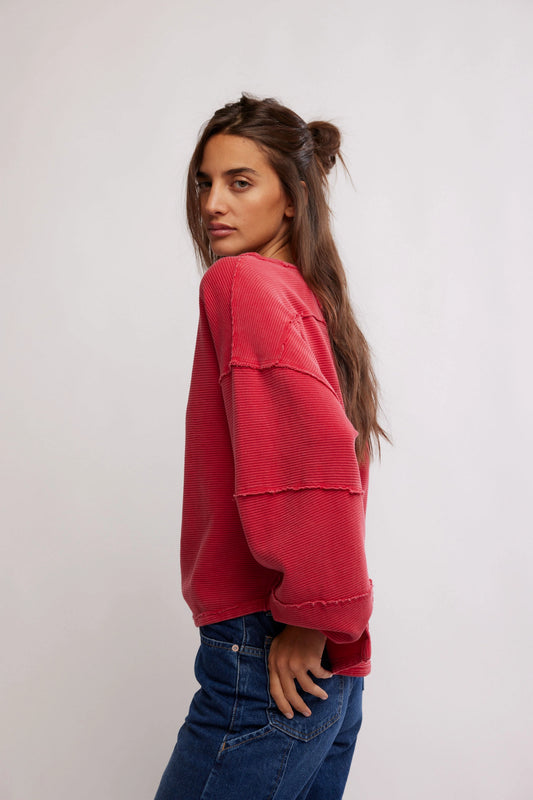 Free People - Total Eclipse Tee - Strawberry