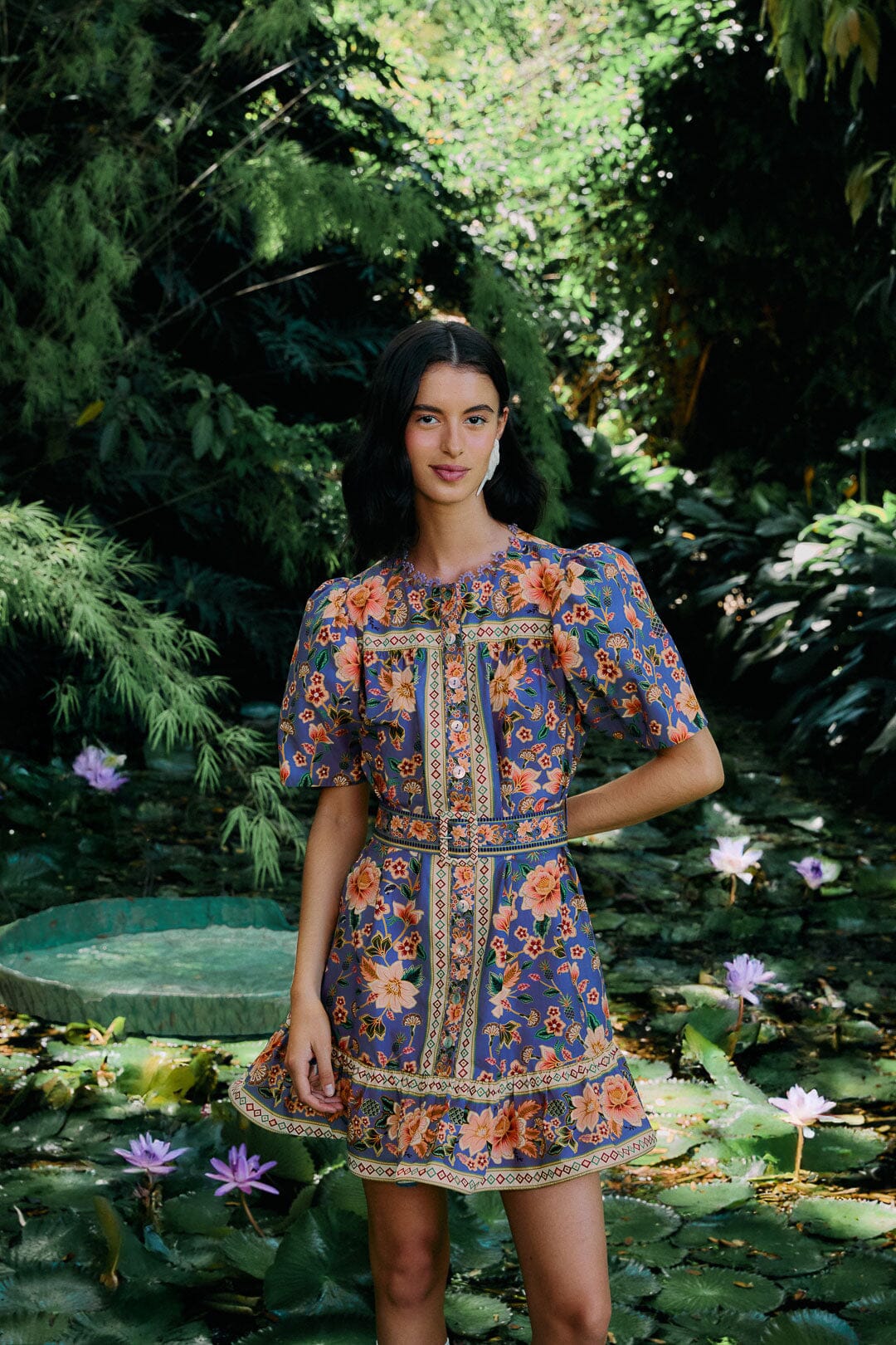 FARM Rio - Superbloom Tapestry Mini Dress