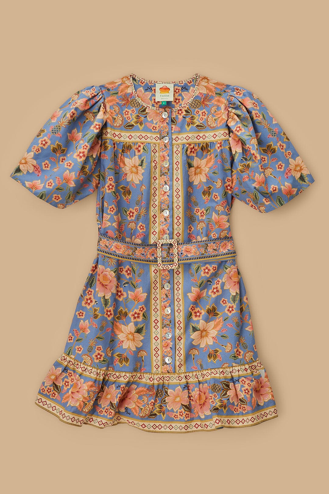 FARM Rio - Superbloom Tapestry Mini Dress