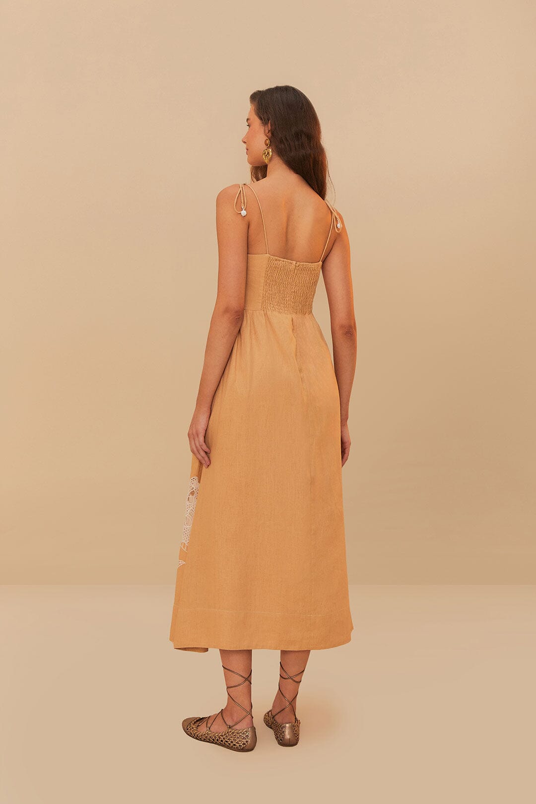 FARM Rio - Sand Richelieu Dress