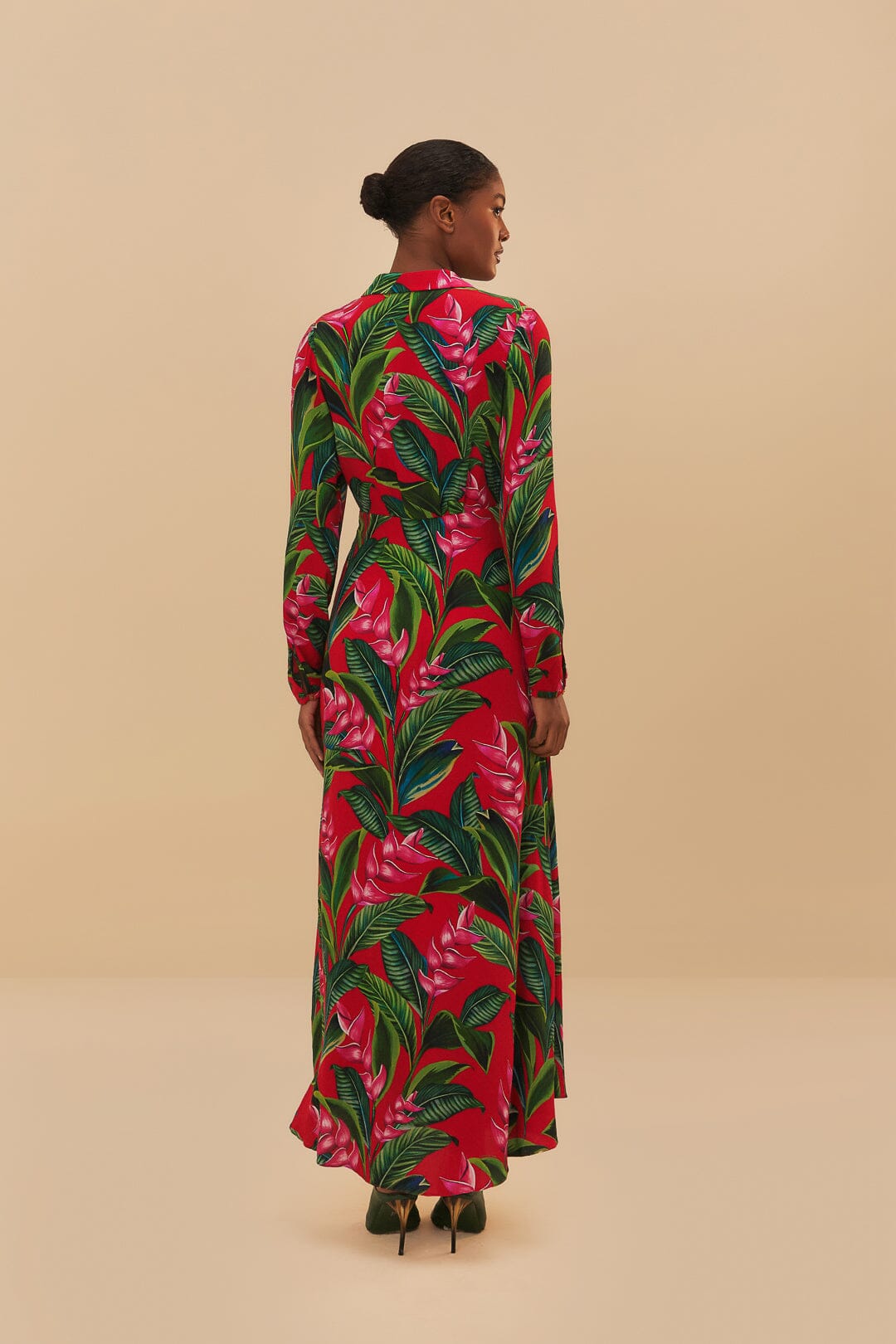 FARM Rio - Dream Garden Red Maxi Dress