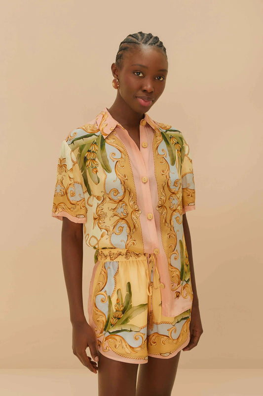 FARM Rio - Banana Royalty Kalendoscope Short