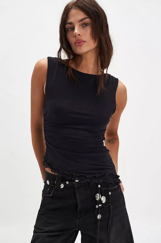 Free People - Ash Knit Top - Black
