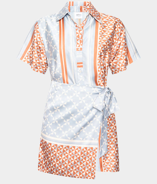 MISA - Kezia Dress - Checkered Tile