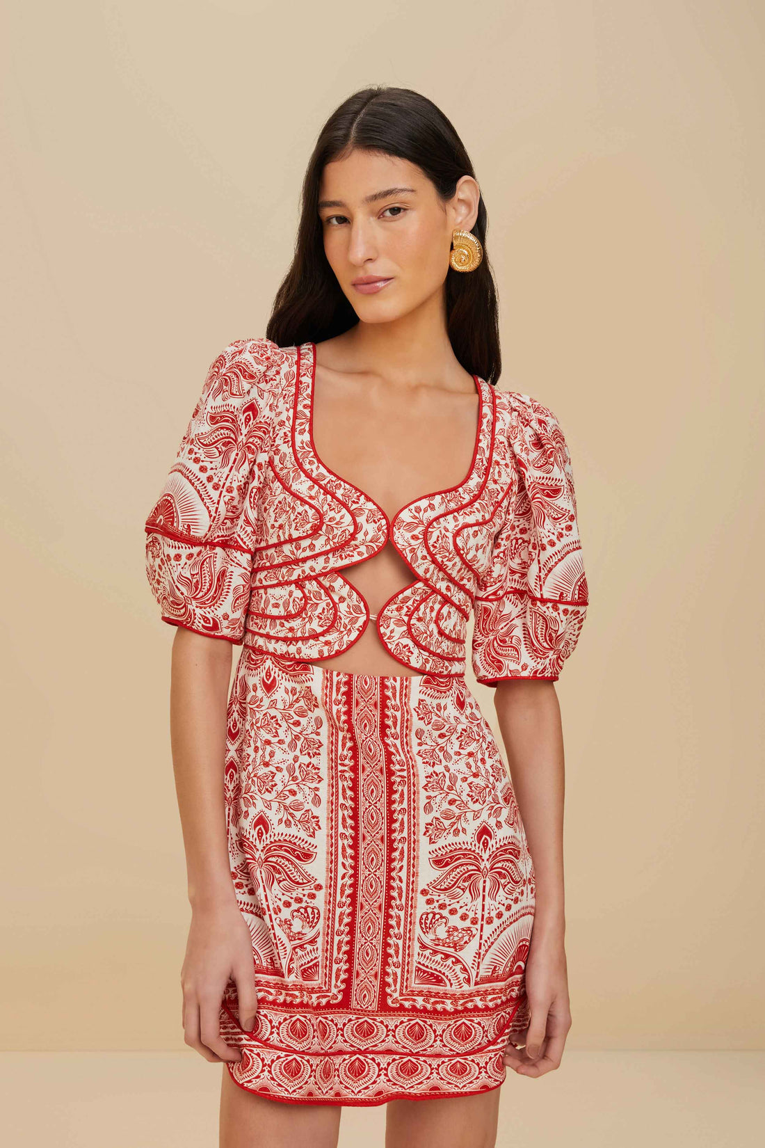 FARM Rio - River Ride Red Mini Dress