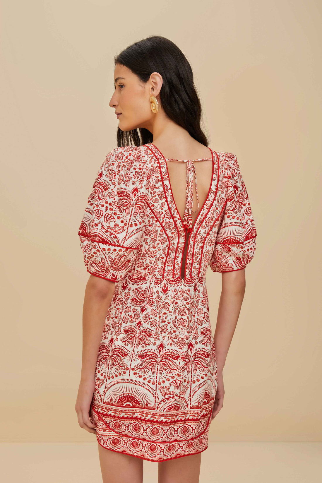 FARM Rio - River Ride Red Mini Dress