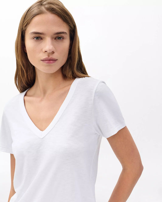 Rag & Bone - The Slub Vee - White