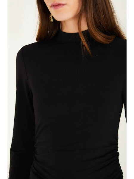 FARM Rio - Black Jersey Long Sleeved Blouse