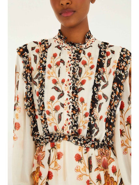 FARM Rio - Berry Garden Mini Dress