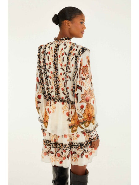FARM Rio - Berry Garden Mini Dress