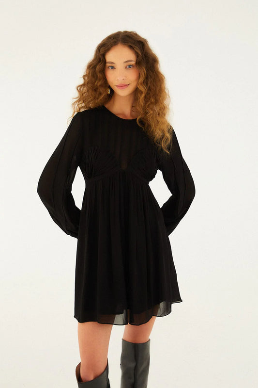 FARM Rio - Black Shell Mini Dress