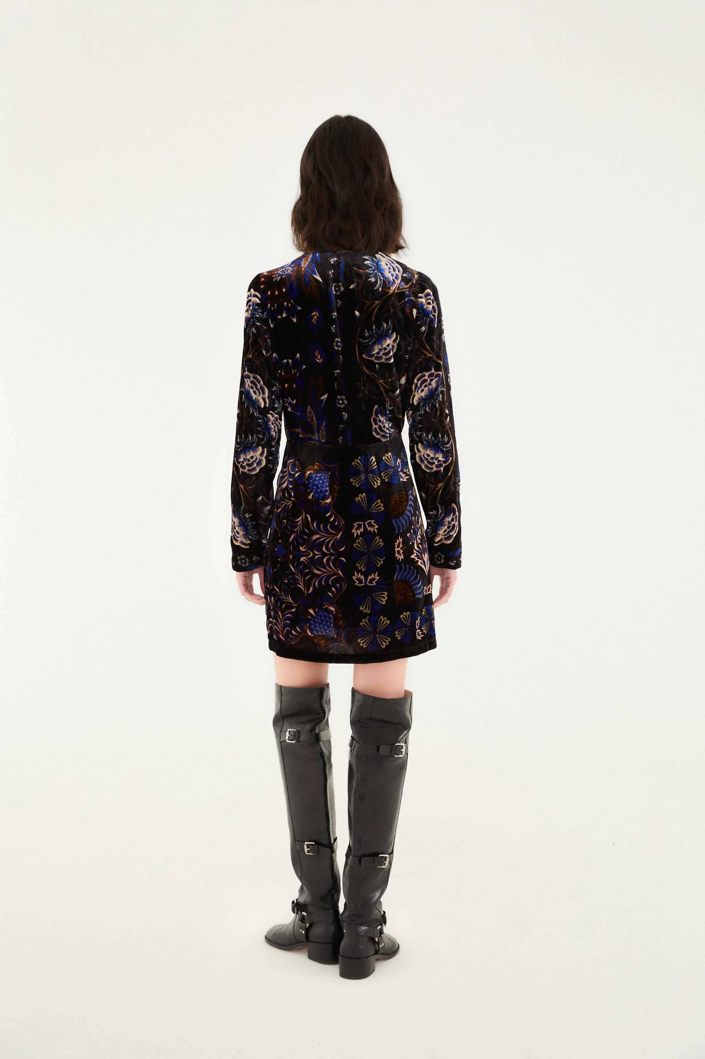 FARM Rio - Arabesque Black Wrap Mini Dress