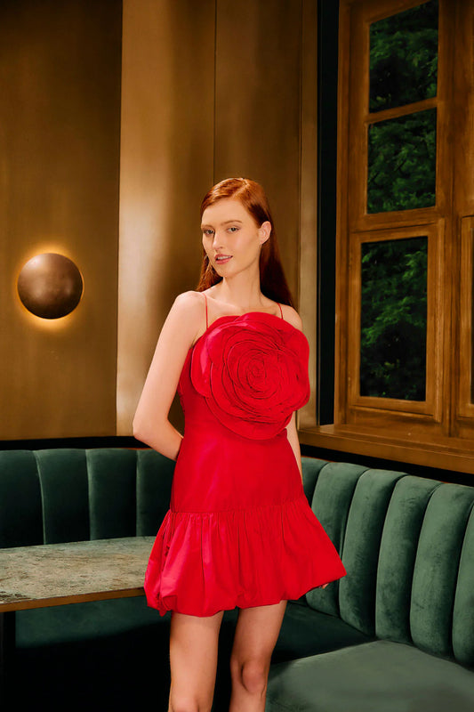 FARM Rio - Red Balloon Mini Dress