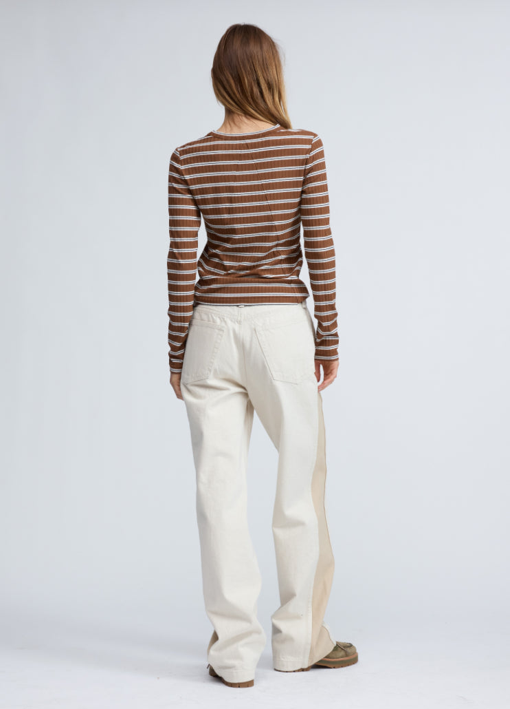 Rag & Bone - Luca Striped Rib Long Sleeve