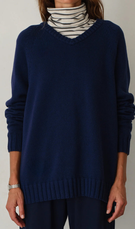 Donni - The Stripe Jersey Turtleneck - Oatmeal