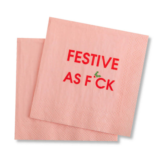 Chez Gagné - Festive as F*ck Napkins