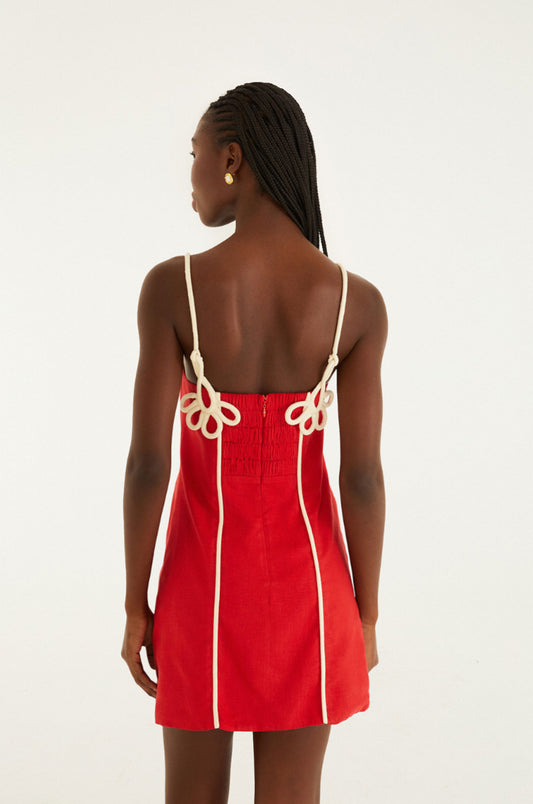 FARM Rio - Red Sleeveless Mini Dress