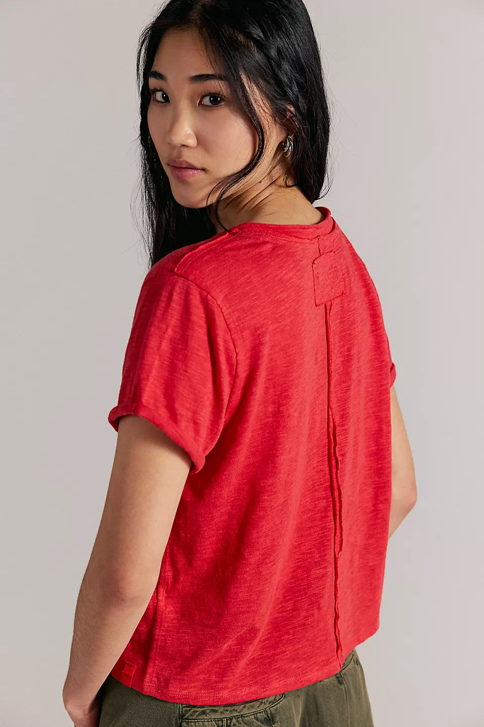 Free People - Take 2 Tee - Racing Red