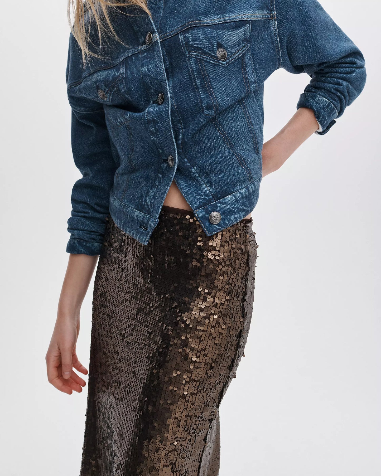 Rag & Bone - Lucy Sequin Skirt