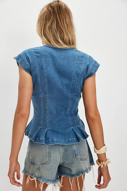 Free People - Dylan Denim Vest