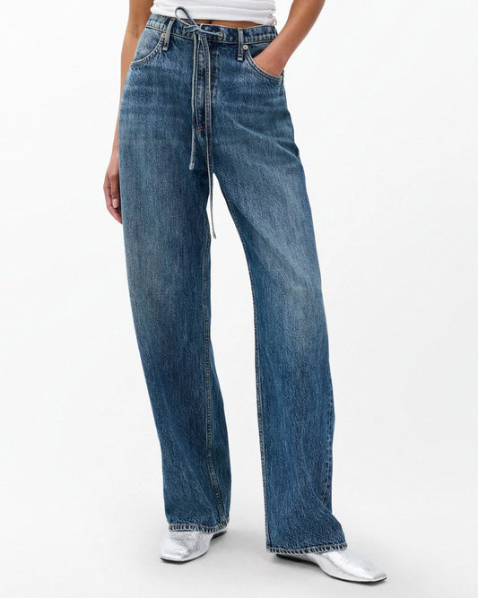 Rag & Bone - Phoebe Drawstring Wide Jean - Delcan