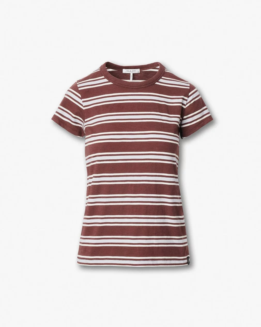 Rag & Bone - Slub Striped Tee - Brown Blue Multi
