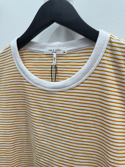 Rag & Bone - Slub Stripe Tee - Yellow Multi