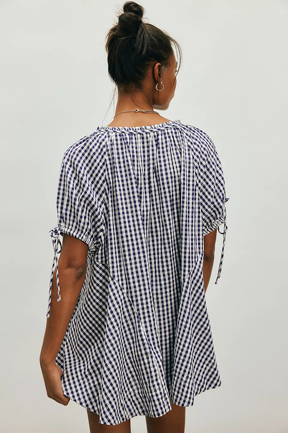 Free People - Farley Gingham Tunic - Navy