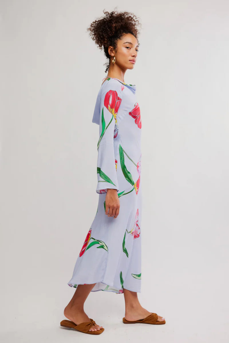 Free People - Zadie Diagonal Seam Midi Dress