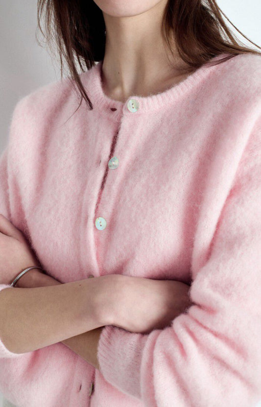American Vintage - Vitow Cardigan - Sugared Almond Melange