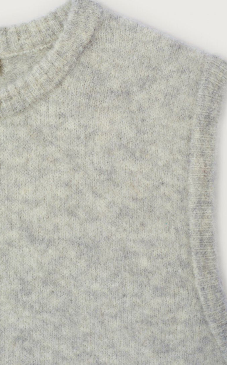 American Vintage - Vitow Sleeveless Jumper - Heather Grey