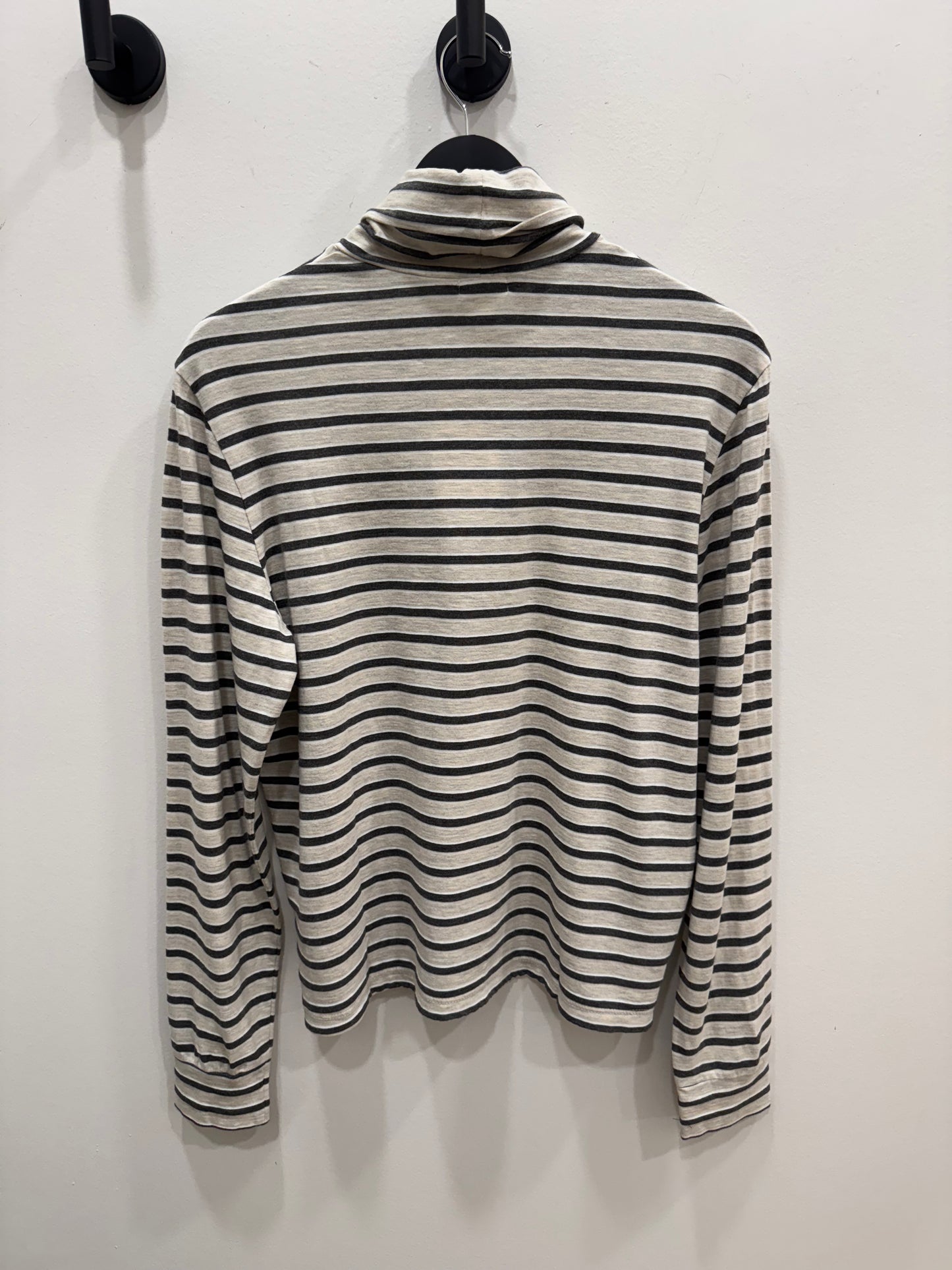 Donni - The Stripe Jersey Turtleneck - Oatmeal