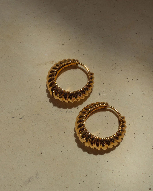LUV AJ - The Ridged Marbella Hoops
