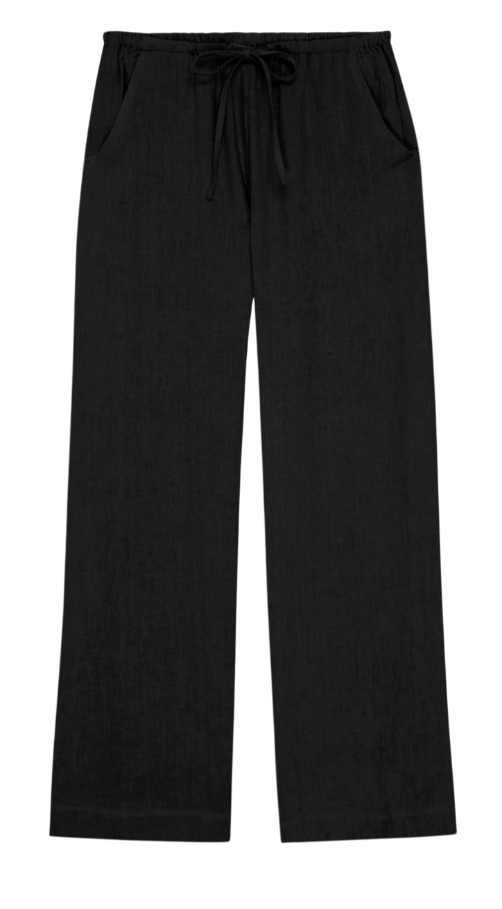 Donni - Linen Drawstring Pant - Jet