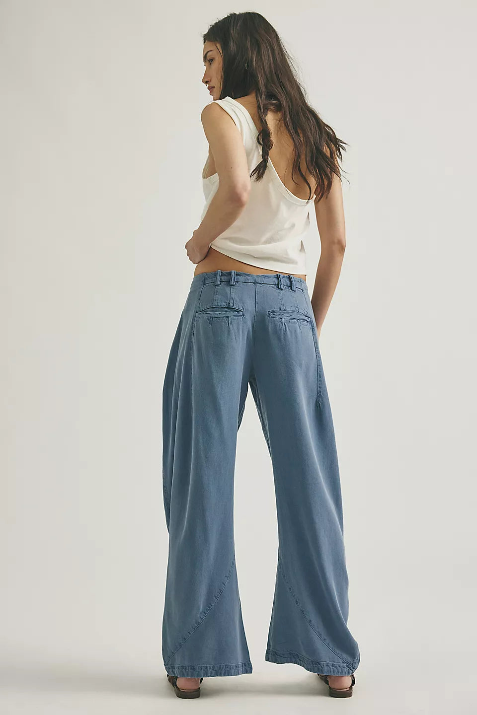 Free People - Spotlight Washed Trouser - Flint Stone