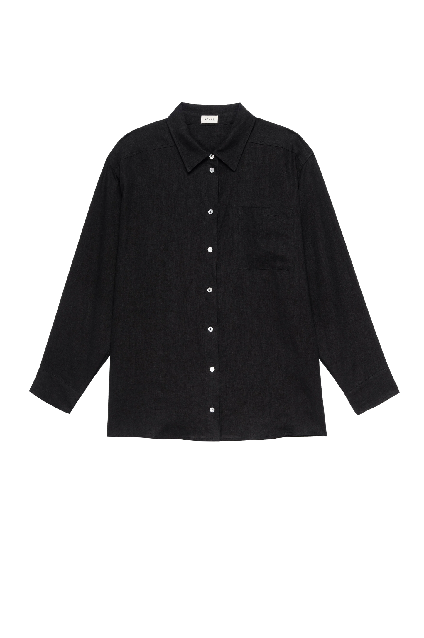 Donni - Linen Relaxed Shirt - Jet