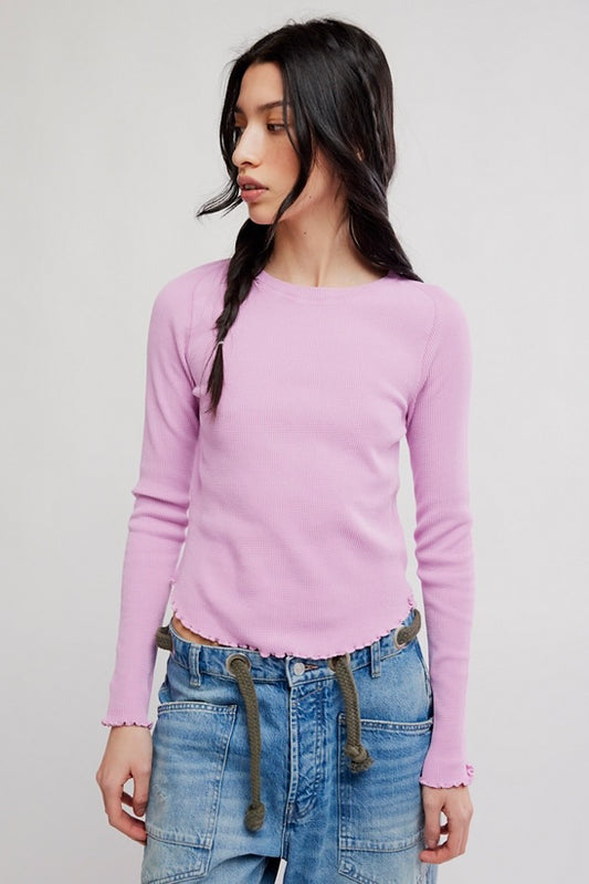 Free People - Easy Does It Tee - Hummingbird Pink
