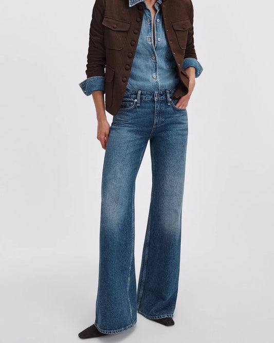 Rag & Bone - Josie Relaxed Flare Jean - Flora