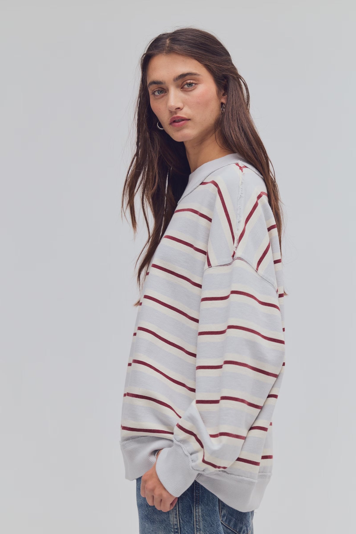 Free People - Palm Springs Striped Pullover