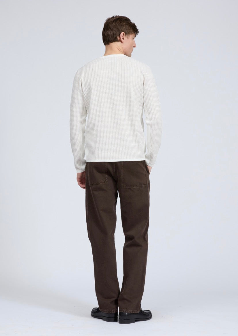Rag & Bone - Men’s Harvey Rib Crew - Chalk