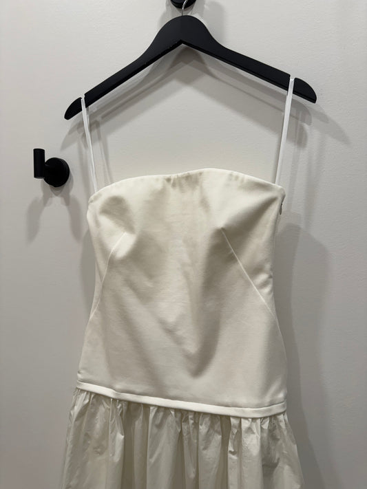 Rag & Bone - Irina Mixed Media Strapless Dress