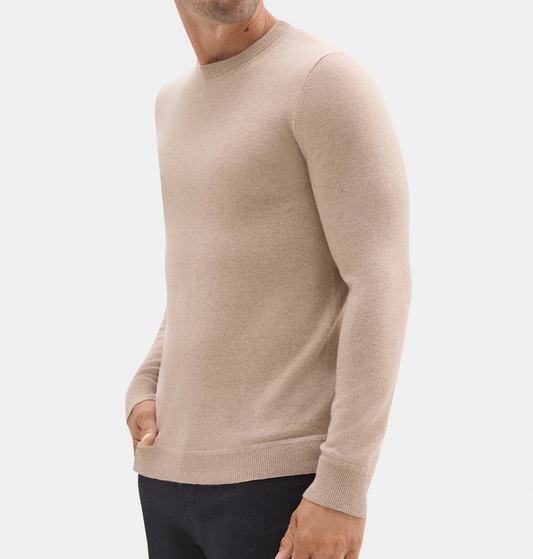 Theory - Men's Natural Crewneck Sweater in Cashmere