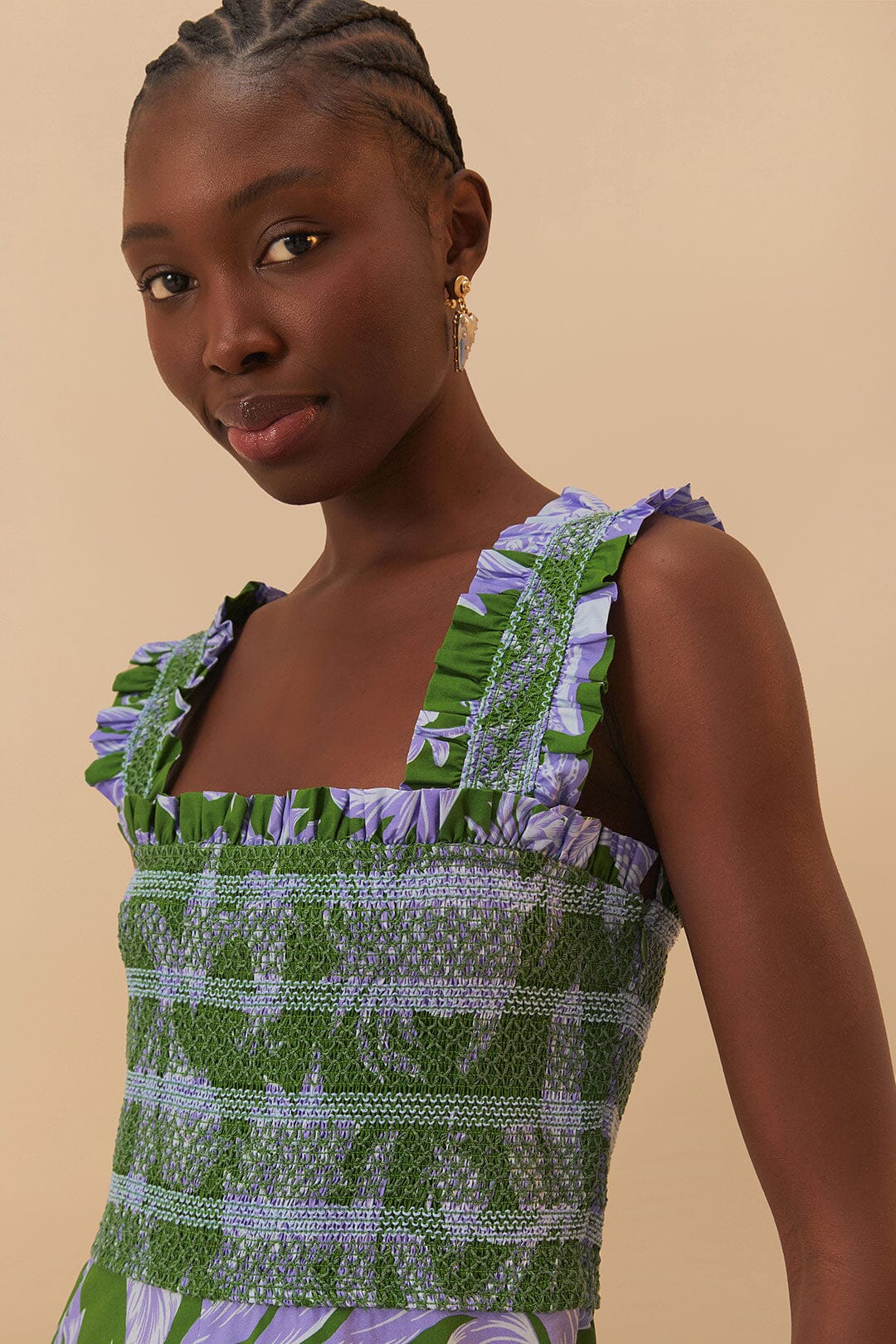 FARM Rio - Tropical Swing Green Midi Dress